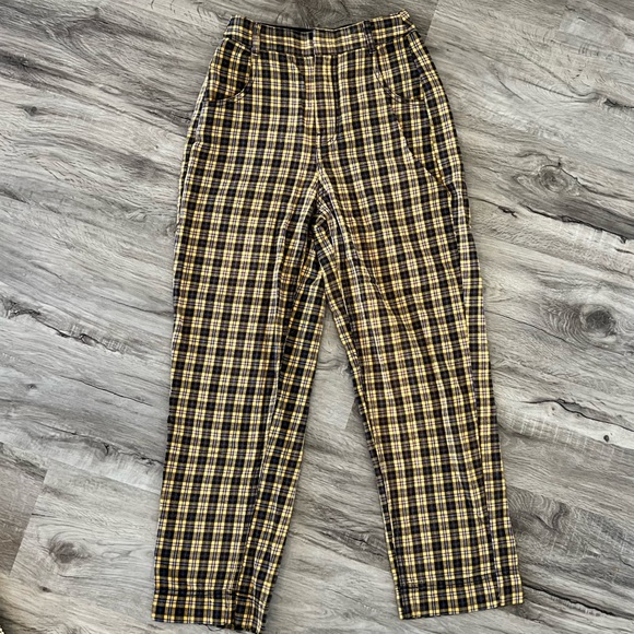 Free People Plaid Pants - Picture 3 of 7